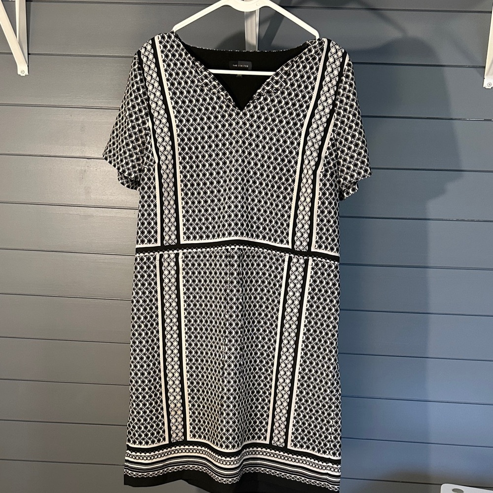 Black and White Patterned Dress